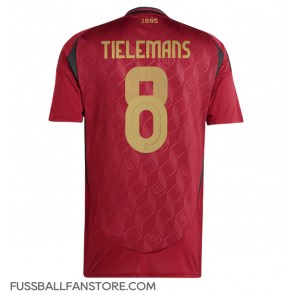 Belgien Youri Tielemans #8 Replik Heimtrikot EM 2024 Kurzarm